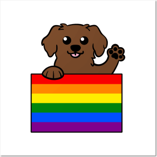 Love is Love Puppy - Brown v2 Posters and Art